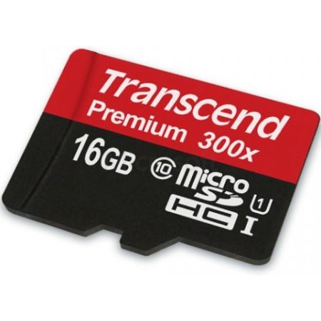Карта пам'яті Transcend microSDHC 16GB Class10 UHS-I U1 [TS16GUSDCU1]